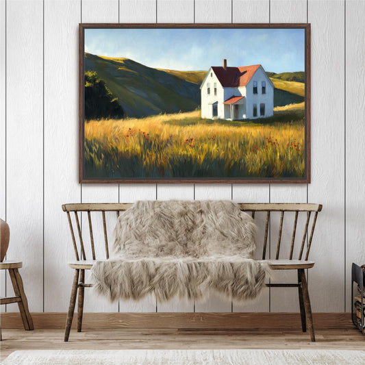 "Serene Farmhouse" Landscape Art