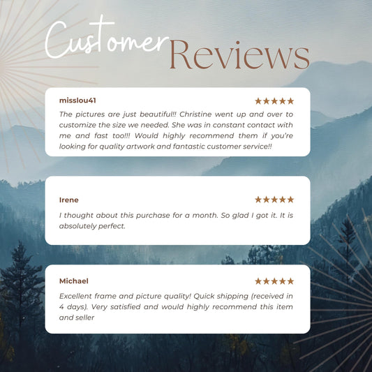 Landscape Panoramic Mountain Fog Artwork