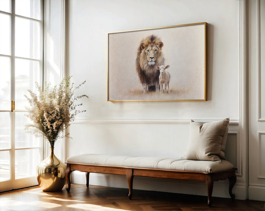 Lion and Lamb Art
