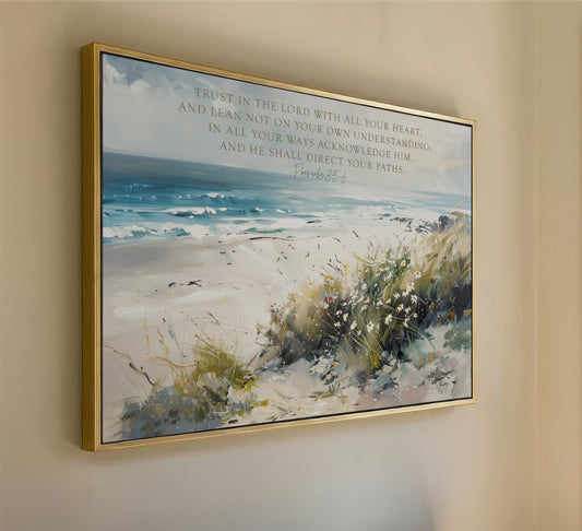 trust in the lord proverbs 3 5 6 coastal art