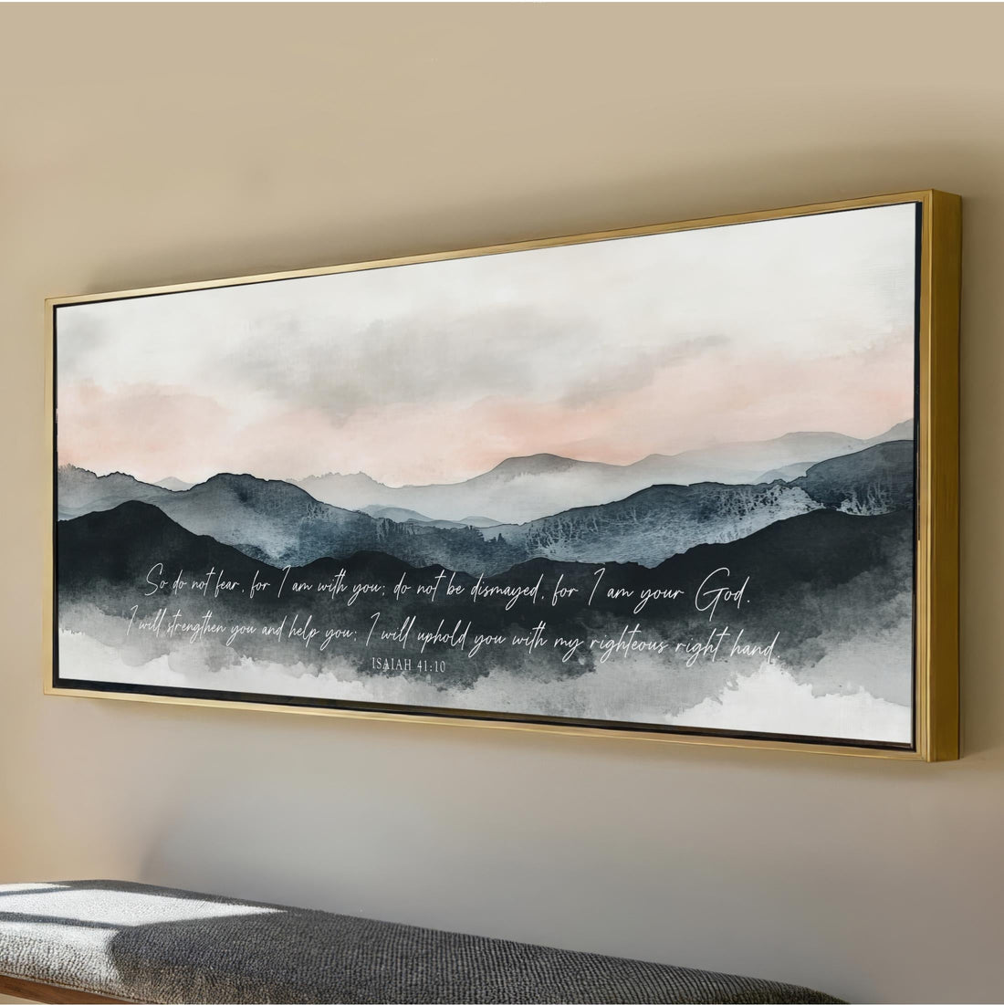 so do not fear i am with you panoramic art