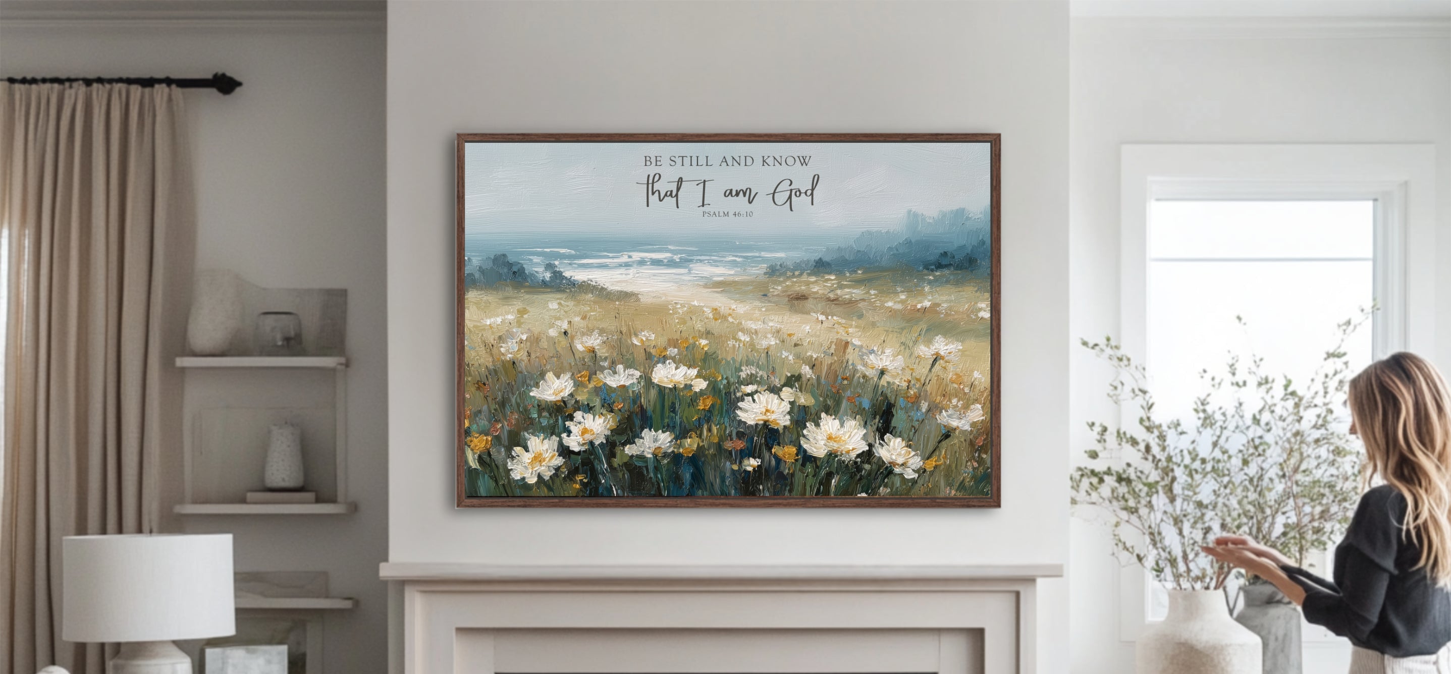 be still and know that I am God coastal art
