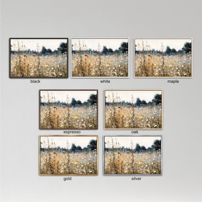 Wildflower Field Landscape Wall Art