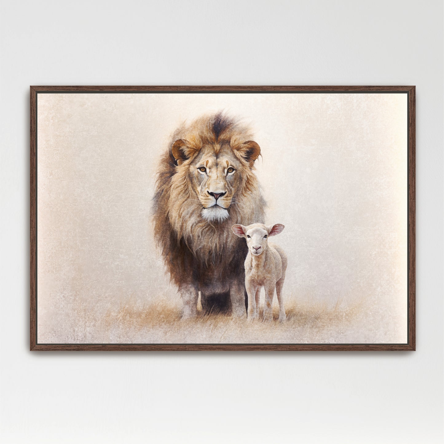 Lion and Lamb Art