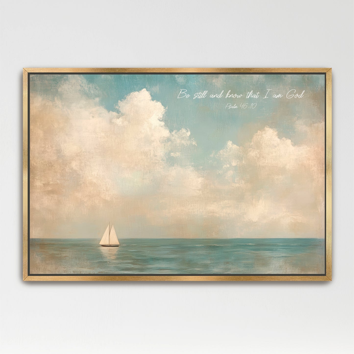 Be Still Sail Boat Art