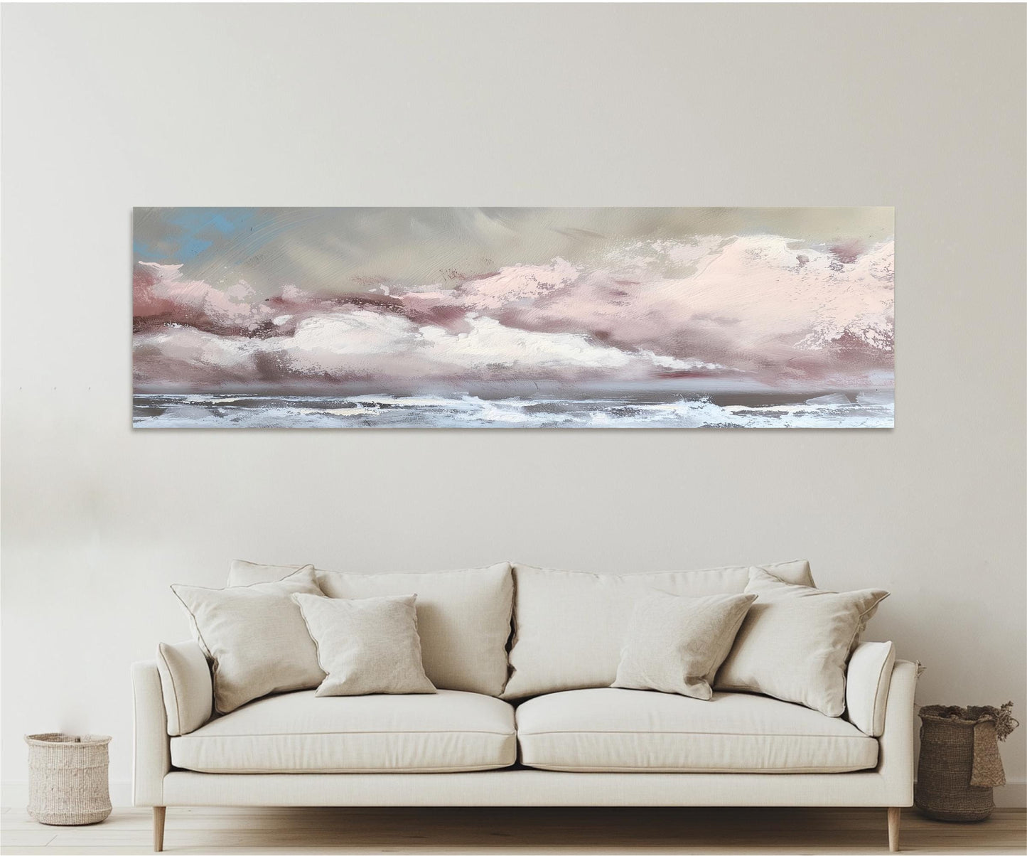 Storm at Sea Panoramic Ocean Art