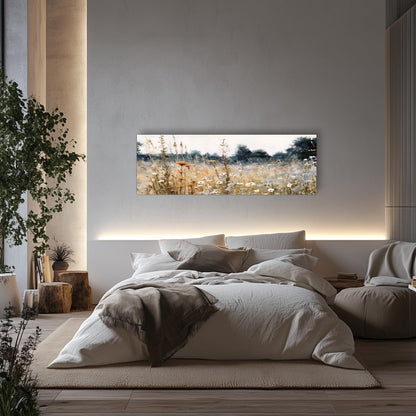 Fall Wildflower Field Panorama Art