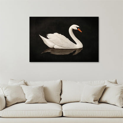 "Swan Lake"  Vintage Black and White Art