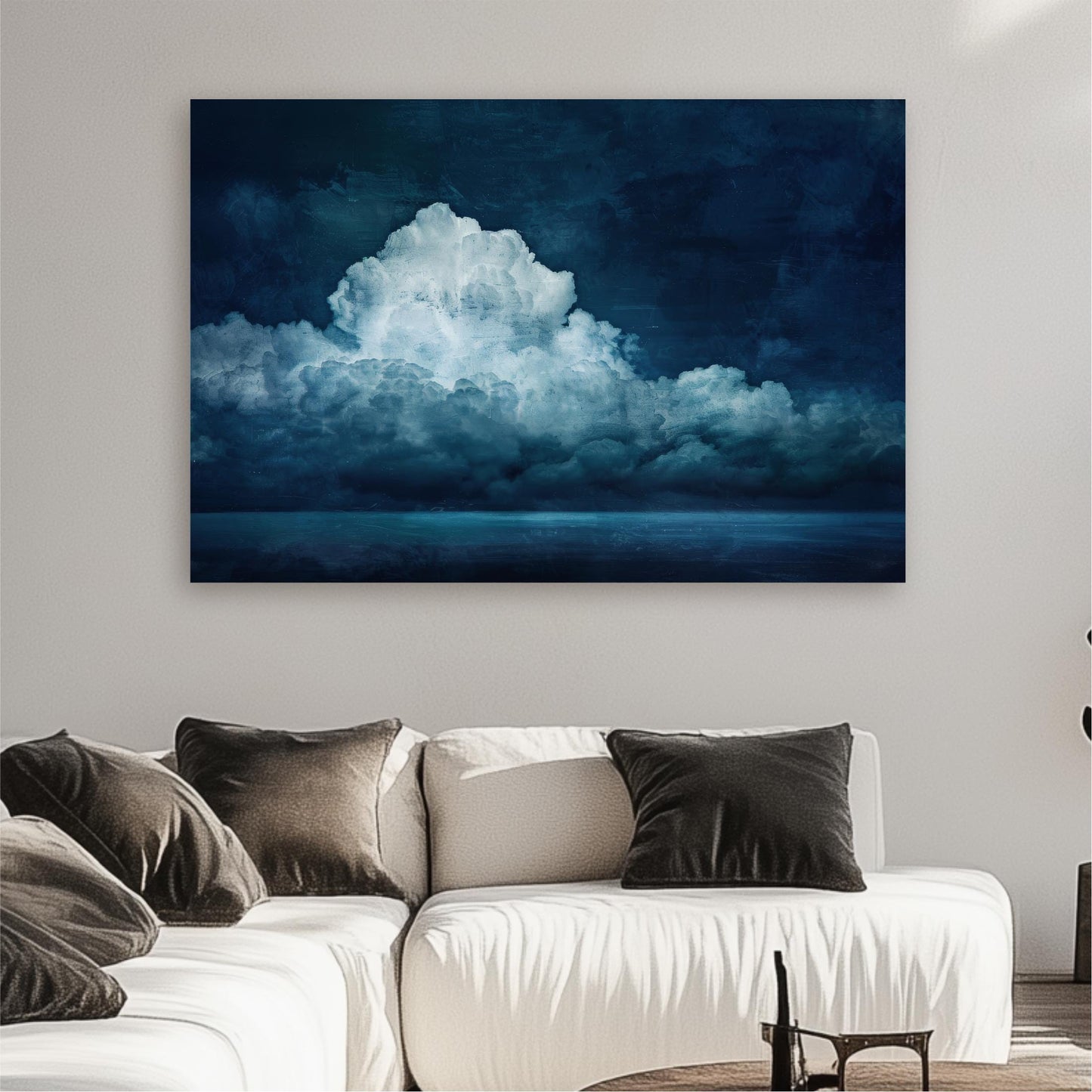 Blue Clouds Over the Sea Art