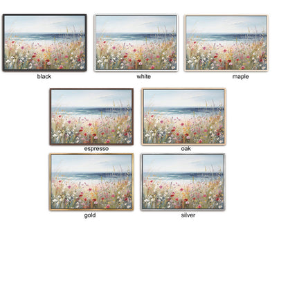 "Beach Spring Wildflowers" Coastal Art