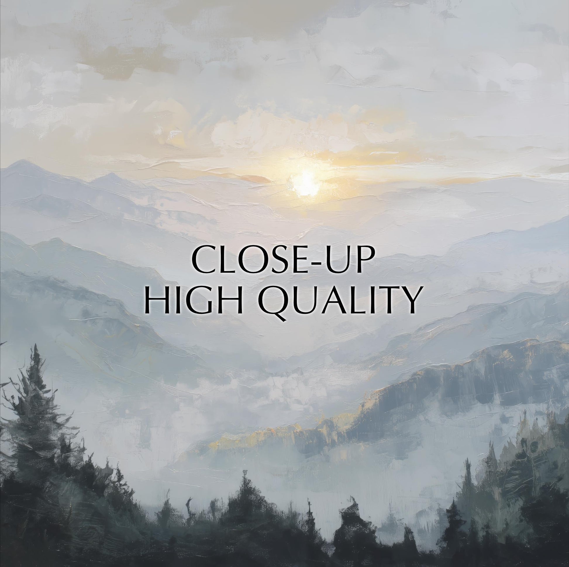 a serene landscape with a mountain range and a sunlit sky.