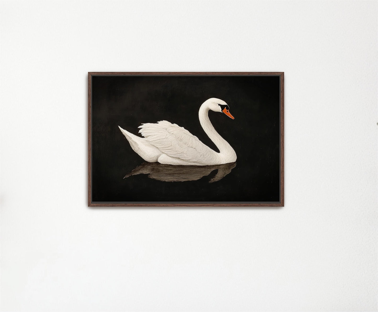 "Swan Lake"  Vintage Black and White Art