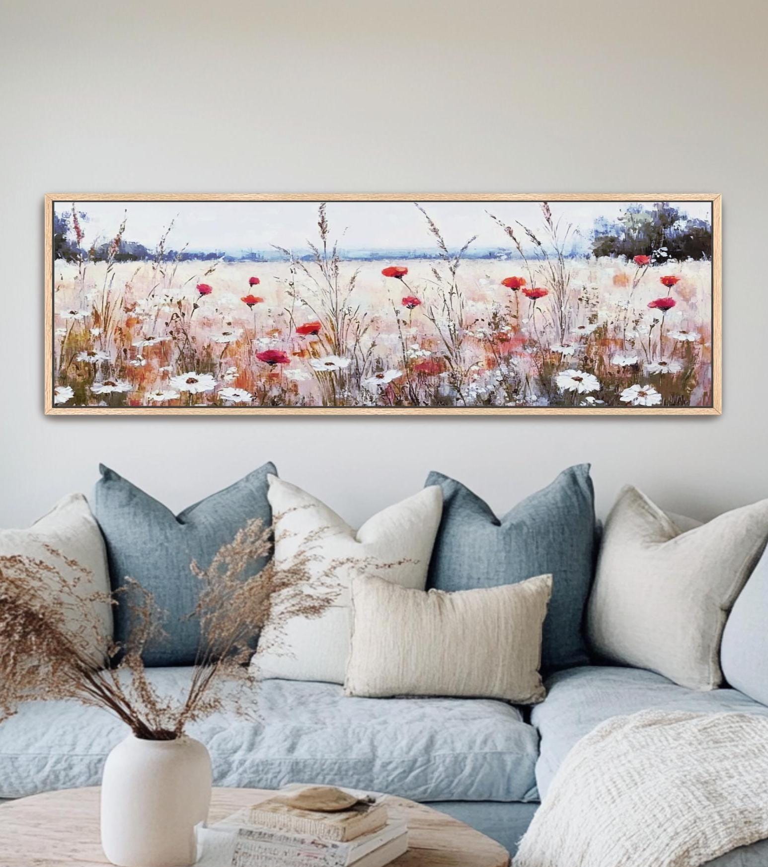 wildflower field landscape art