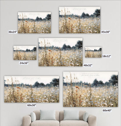 a collection of five framed landscape paintings, each with a different size and resolution, displayed on a wall above a couch.