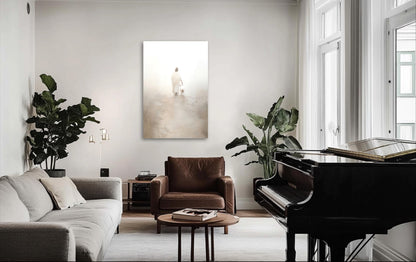 a living room filled with furniture and a piano