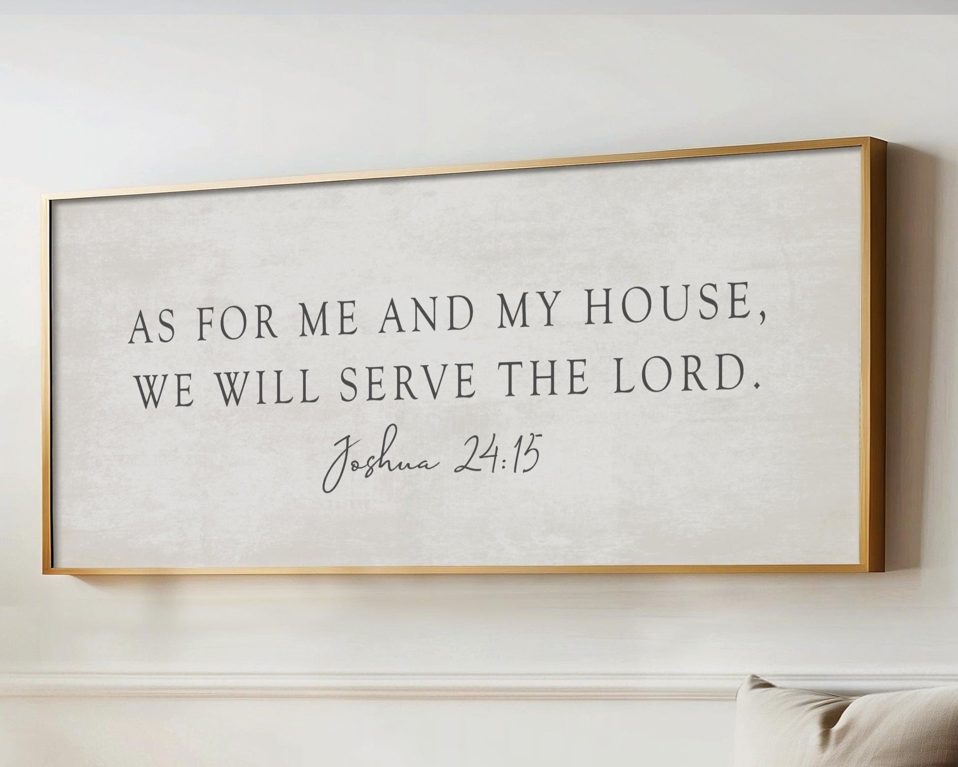As for me and my house, we will serve the Lord. Joshua 24:15