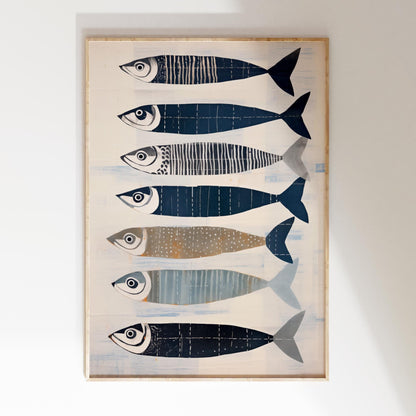 Sardines Nautical Fish Kitchen Art