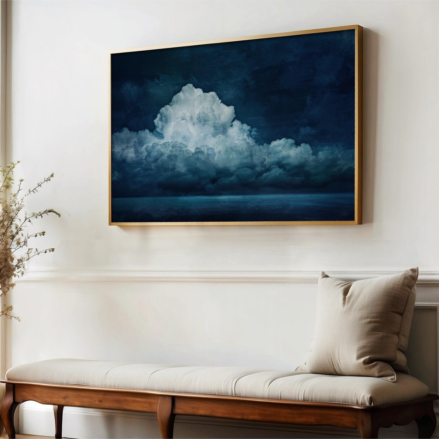 Blue Clouds Over the Sea Art