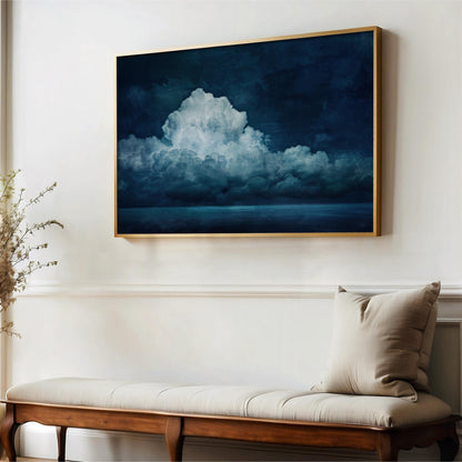 Blue Clouds Over the Sea Art