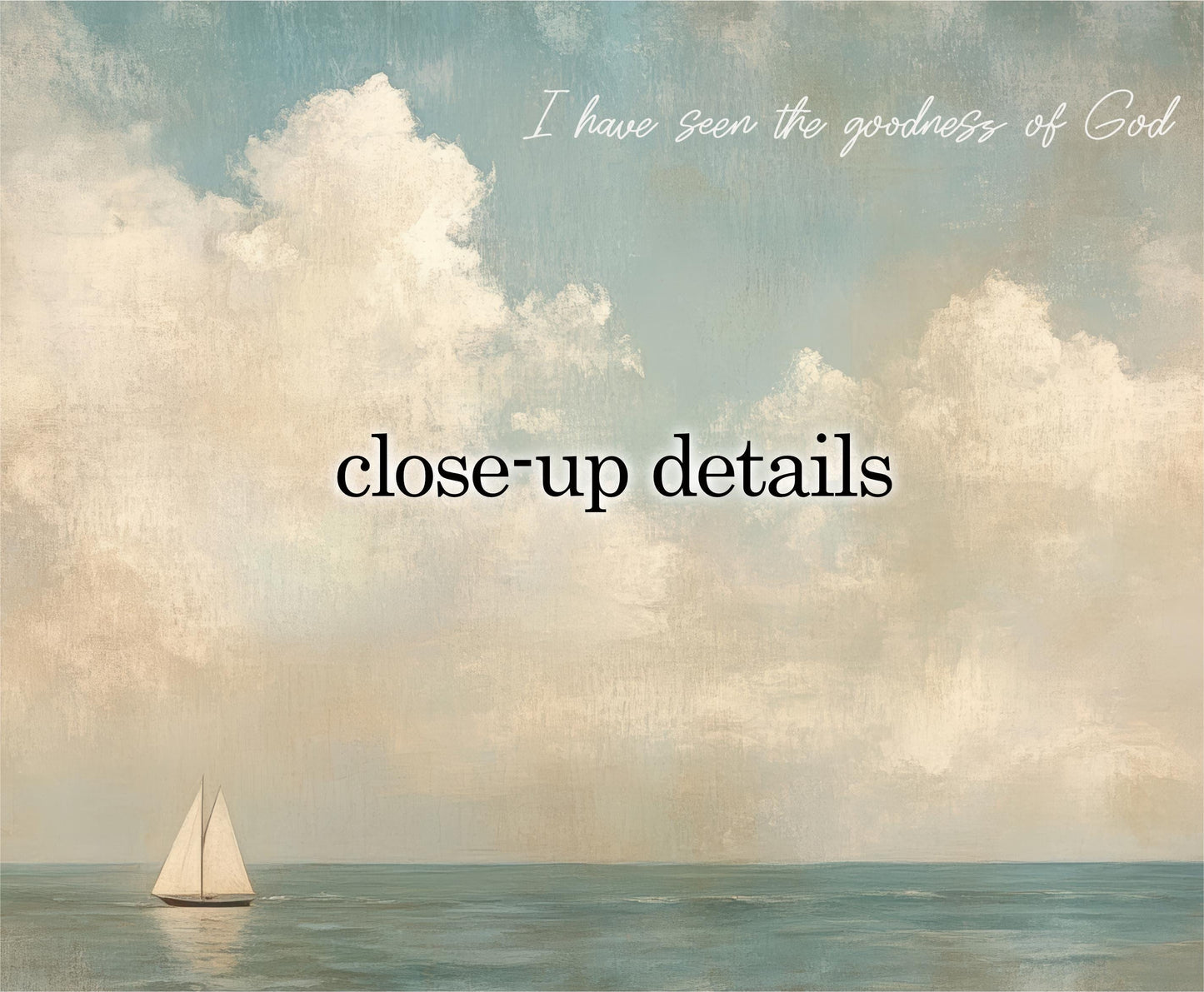a sailboat on the ocean, with a cloudy sky in the background.