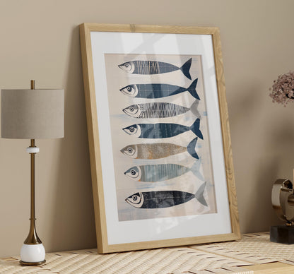 Sardines Nautical Fish Kitchen Art