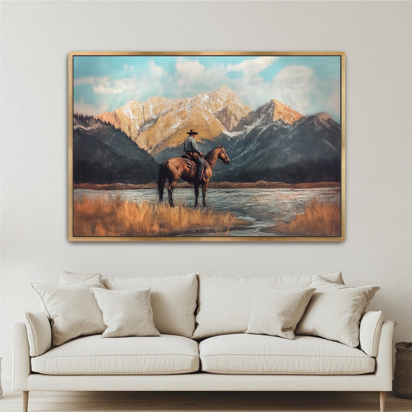 Vintage Cowboy and Horse Art