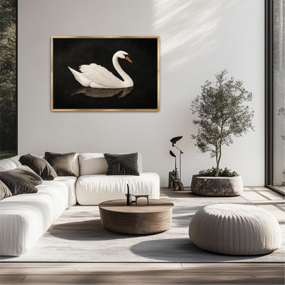 "Swan Lake"  Vintage Black and White Art
