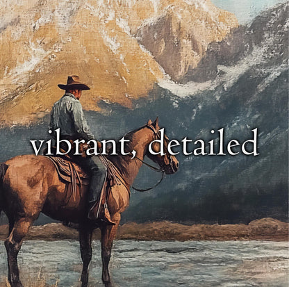 Vintage Cowboy and Horse Art