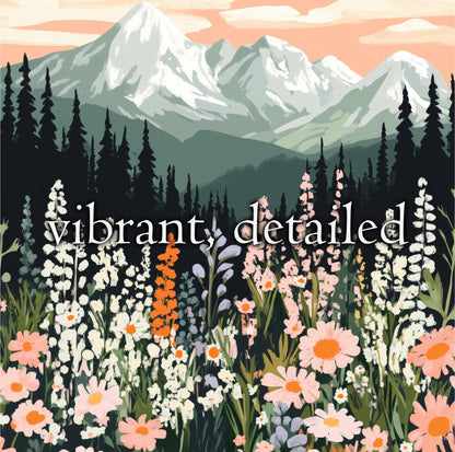 Yosemite in Spring Illustration Art