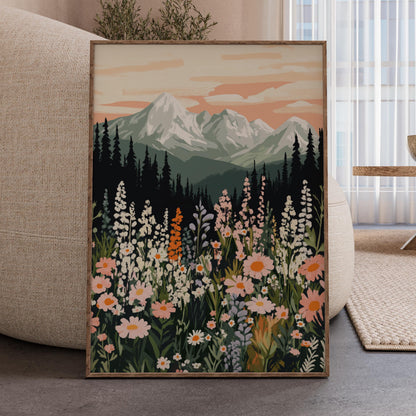 Yosemite in Spring Illustration Art