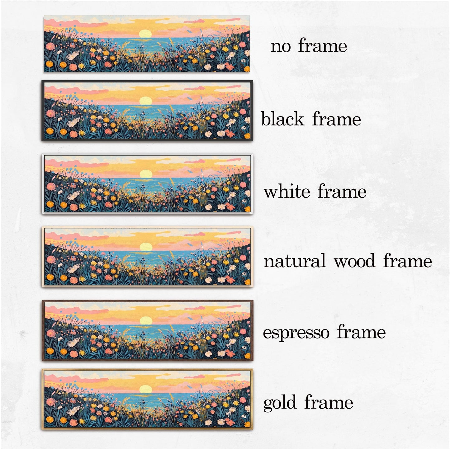 a picture of a landscape with four different frames