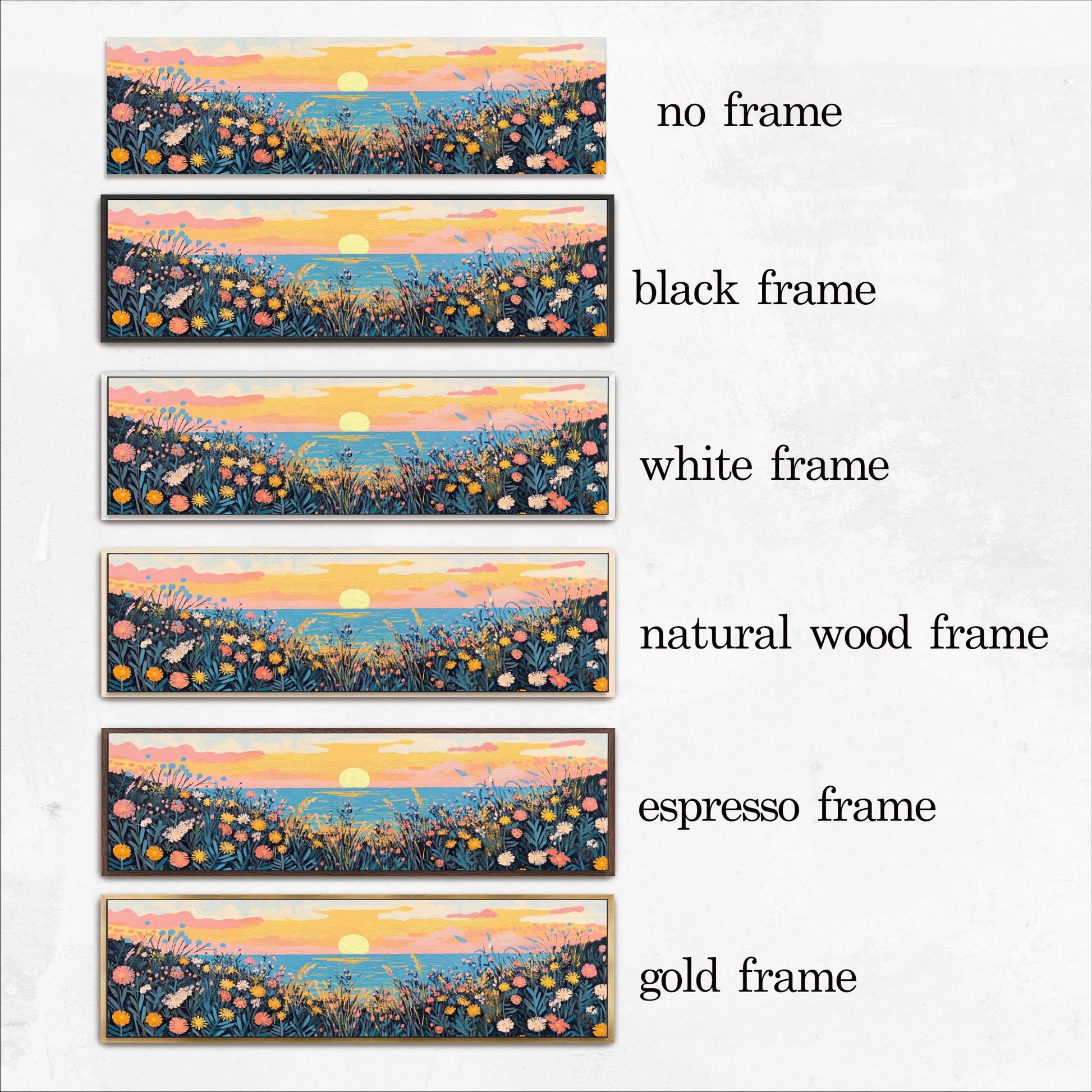 a picture of a landscape with four different frames