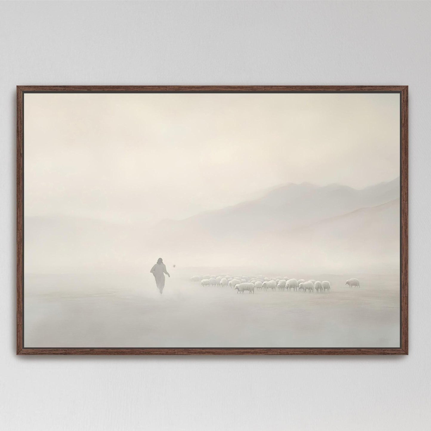 Jesus Leaves The 99 - Parable of The Lost Sheep - Digital Download - Christian Wall Art
