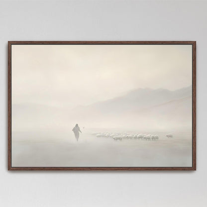 Jesus Leaves The 99 - Parable of The Lost Sheep - Digital Download - Christian Wall Art