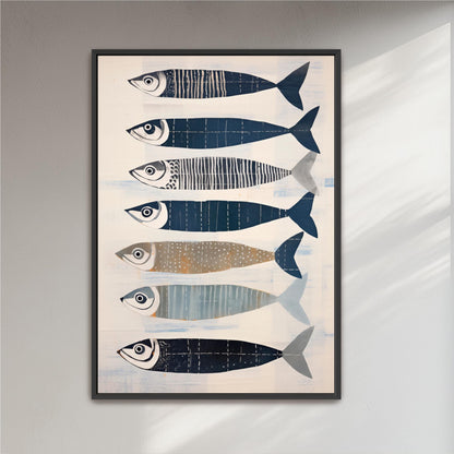 Sardines Nautical Fish Kitchen Art