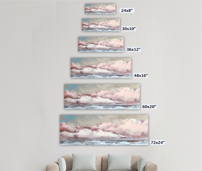 Storm at Sea Panoramic Ocean Art