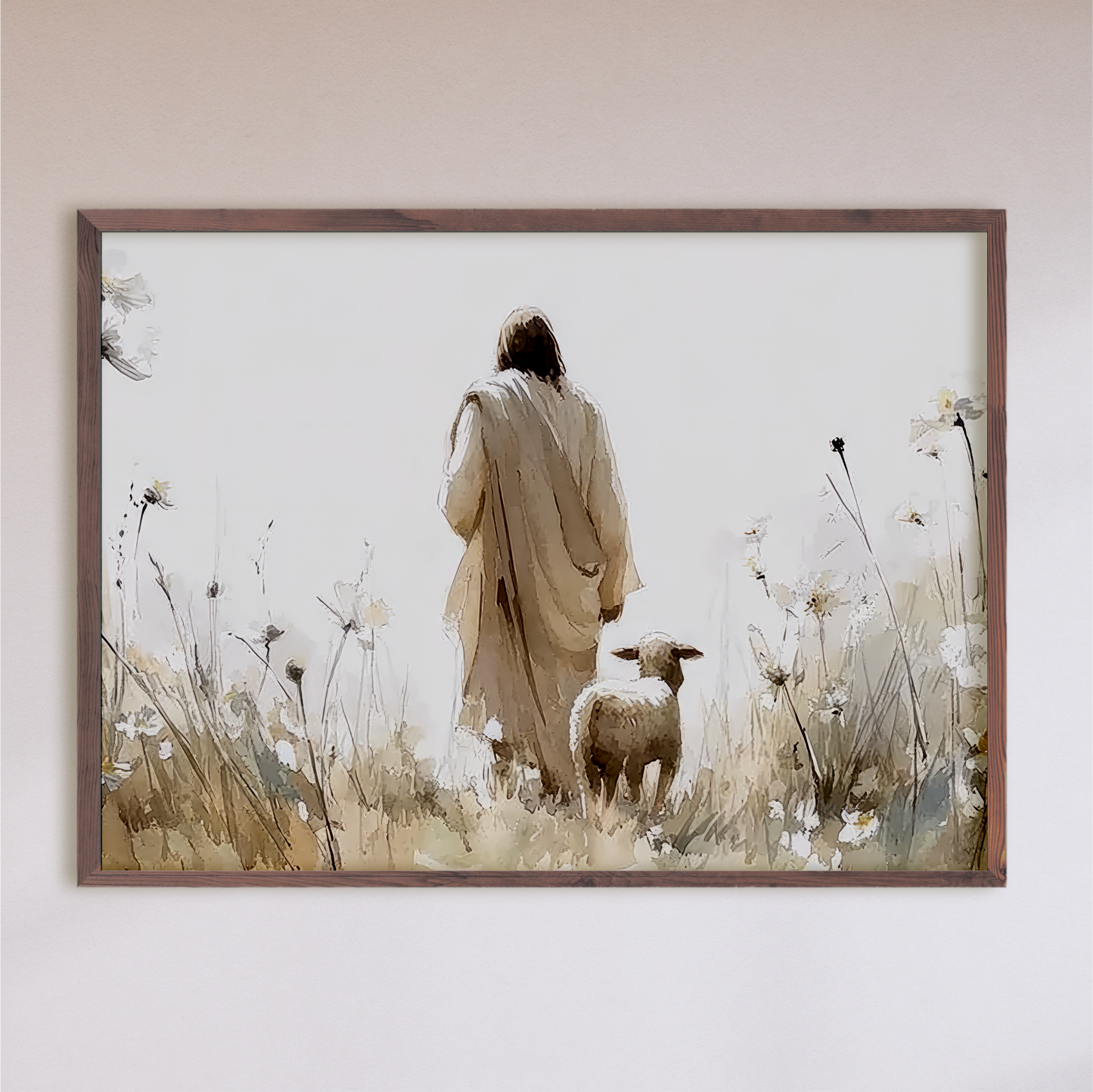 "He Found Me" Jesus Lost Sheep Art
