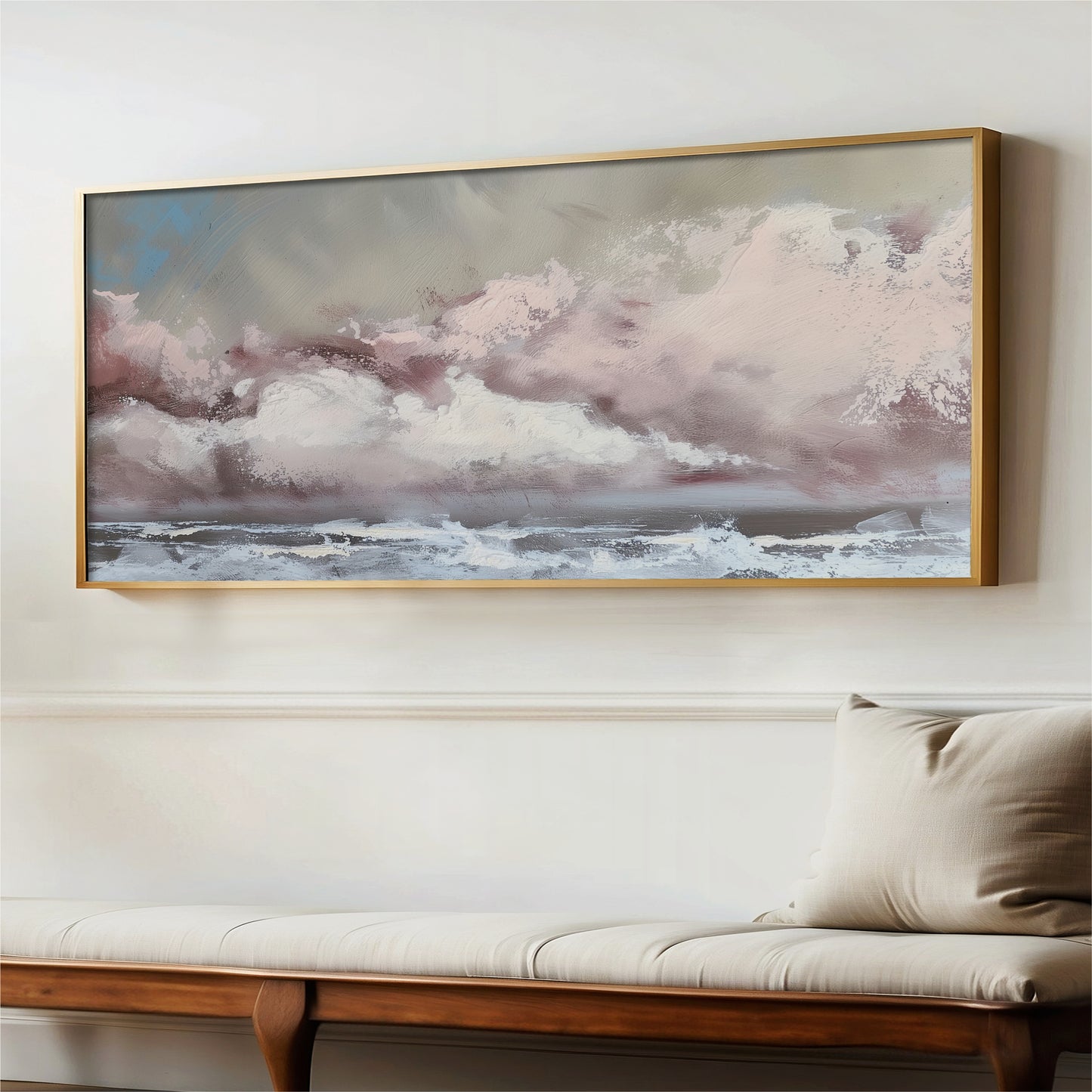 Storm at Sea Panoramic Ocean Art