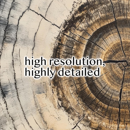 a close up of a tree trunk with the words high resolution, highly detailed