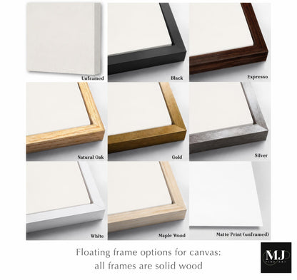 a series of photos showing different frames with a painting of a wave
