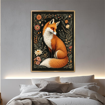 "Red Fox" Vintage Autumn Art