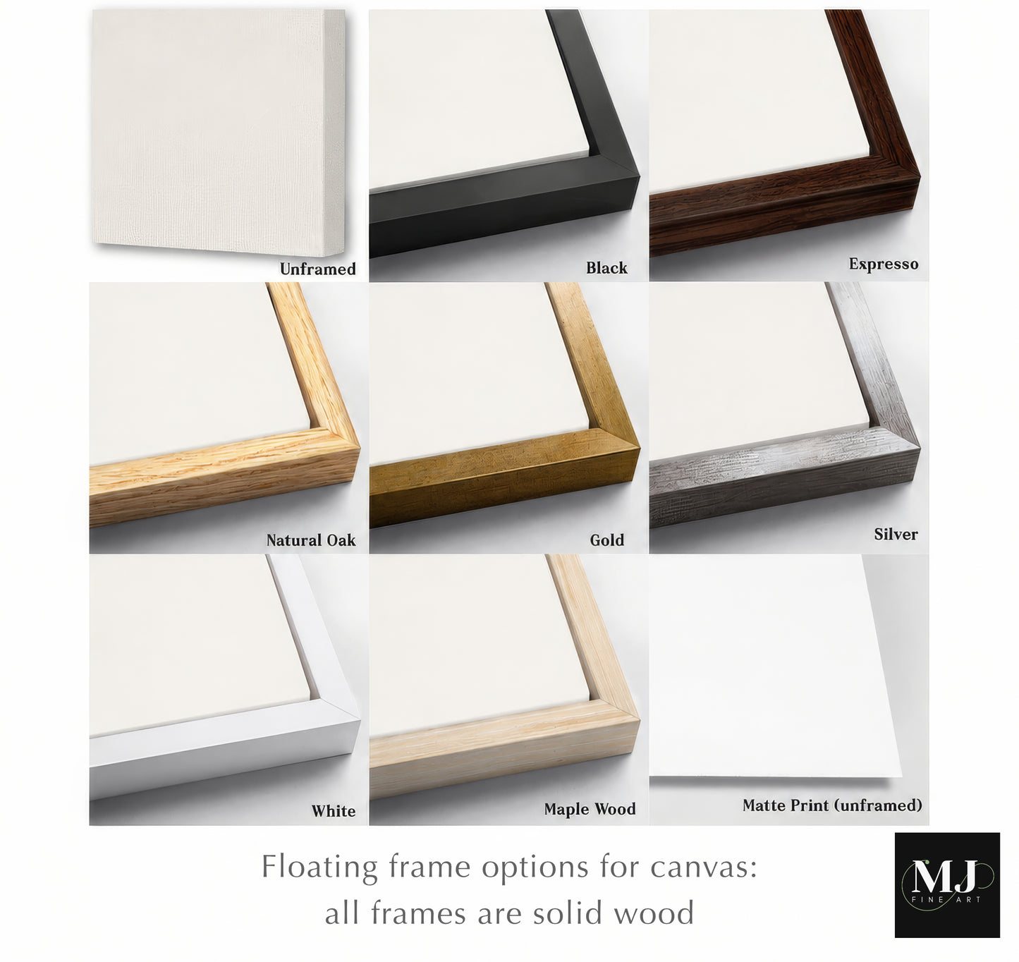 a series of photos showing different frames with a painting of a wave