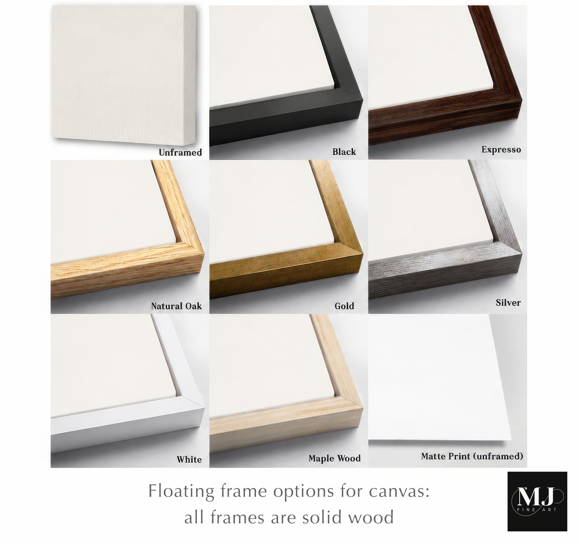 a series of photos showing different frames with a painting of a wave