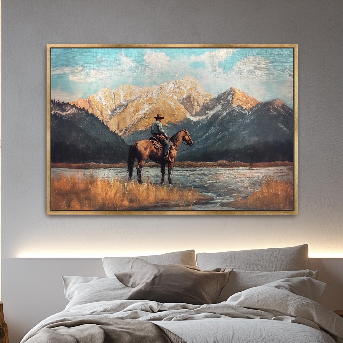Vintage Cowboy and Horse Art