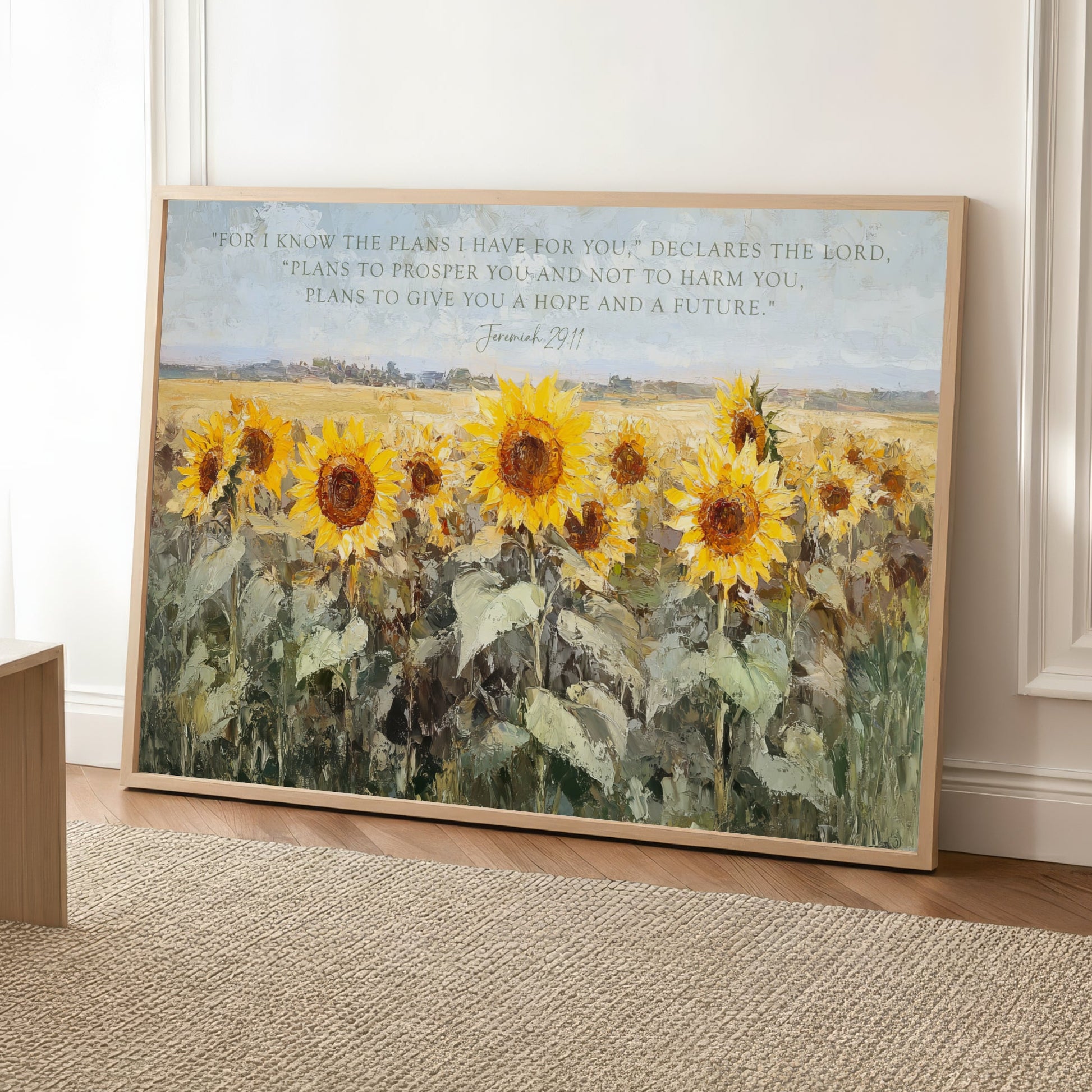 Vintage Sunflowers Fields  Landscape Art
"For I know the plans I have for you,” declares the Lord, “plans to prosper you and not to harm you, plans to give you a hope and a future." Jeremiah 29:11

✓ Free U.S. shipping ✓ Premium archival print quality ✓ Damage-free replacement guarantee