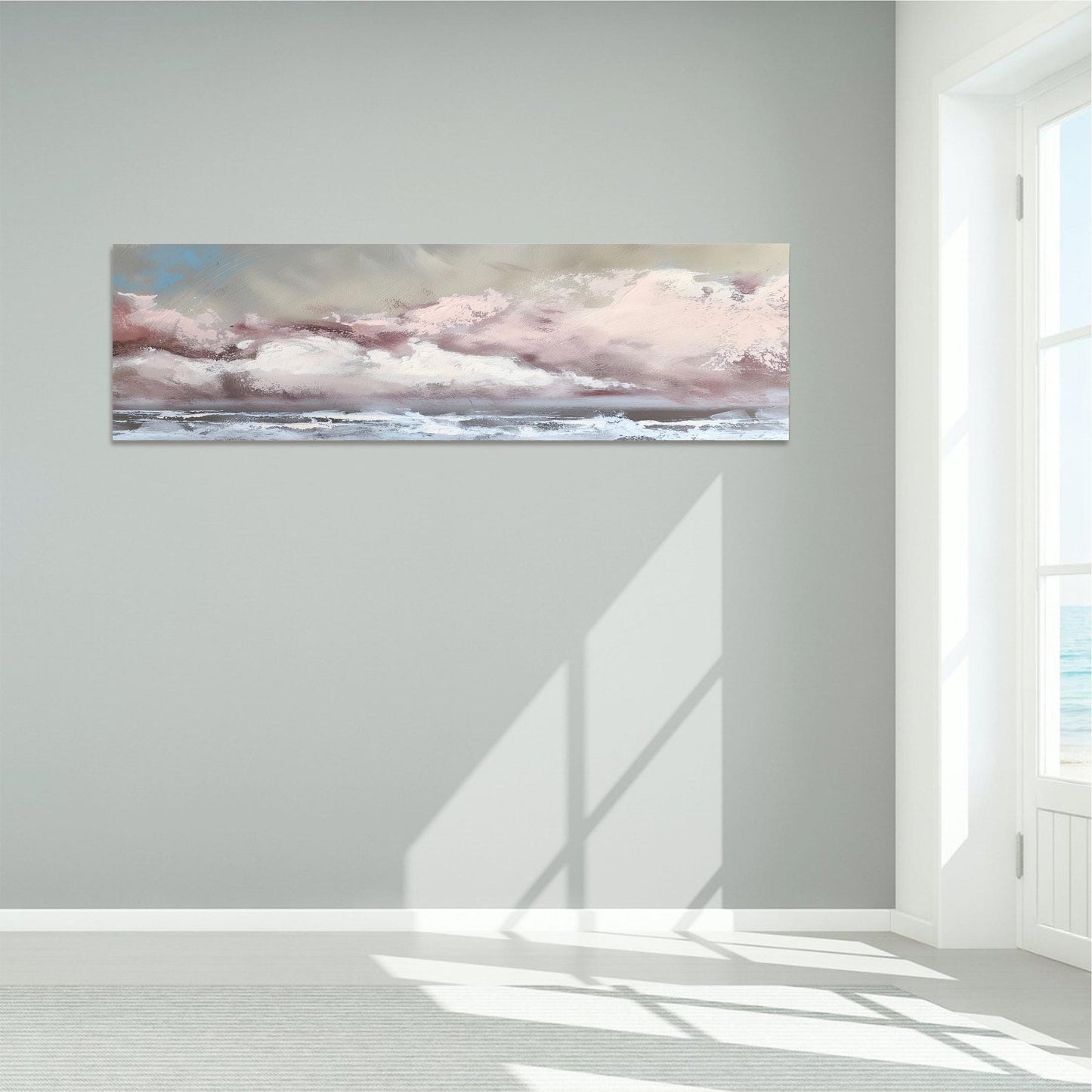 Storm at Sea Panoramic Ocean Art