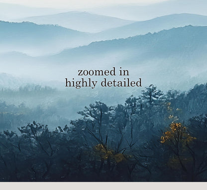 Blue Ridge Mountains Art Panorama