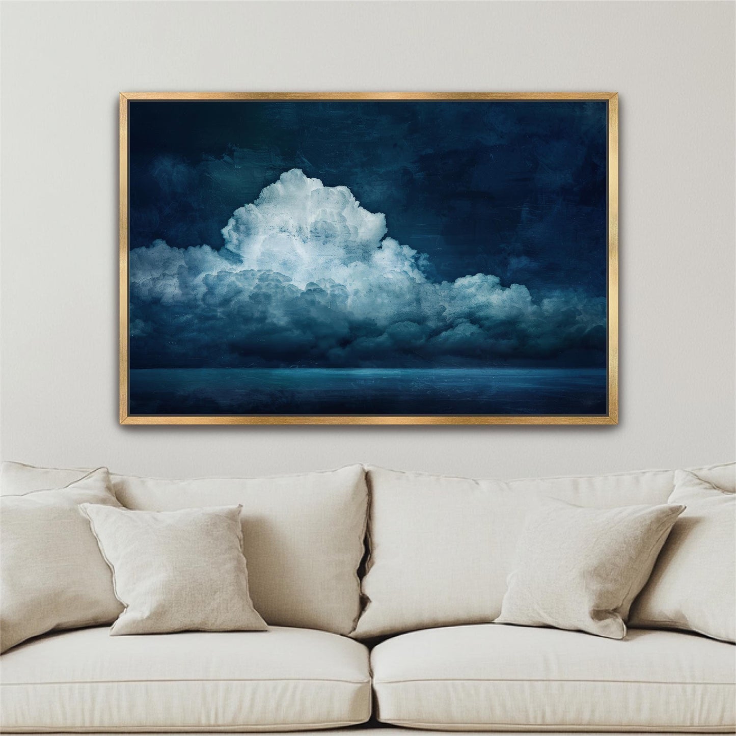 Blue Clouds Over the Sea Art