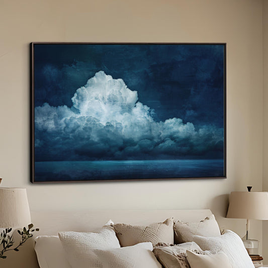 Blue Clouds Over the Sea Art