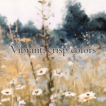 Fall Wildflower Field Panorama Art